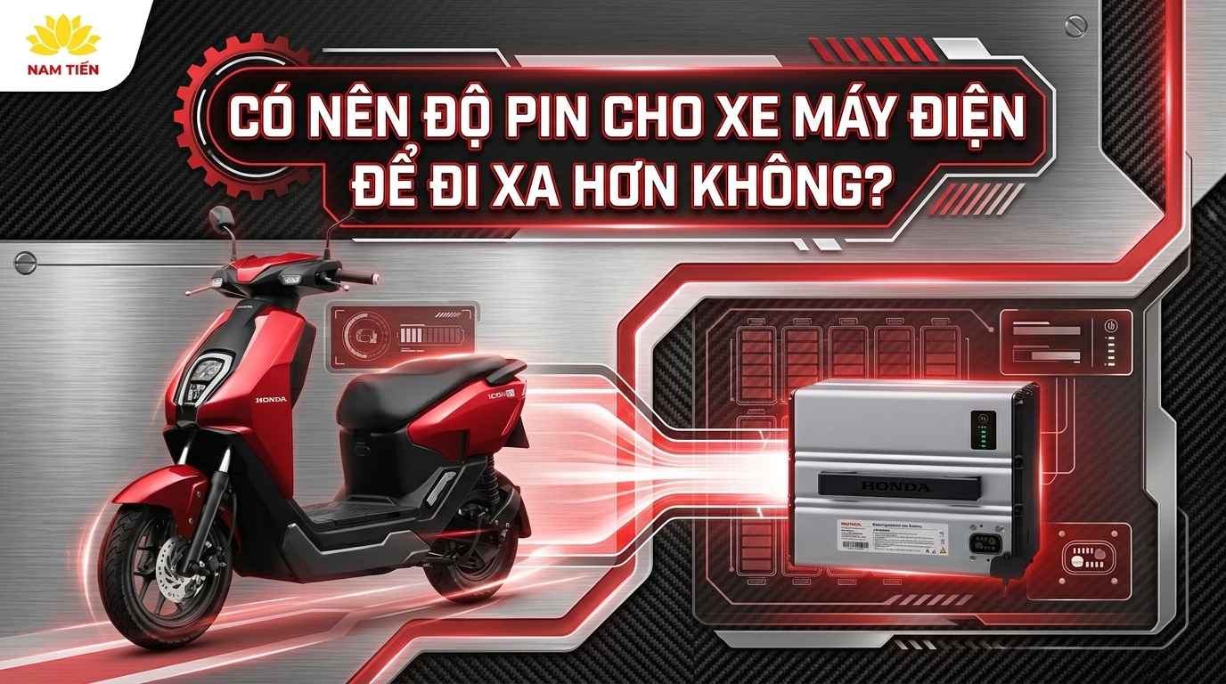 Có Nên Độ Pin Cho Xe Máy Điện Để Đi Xa Hơn Không?