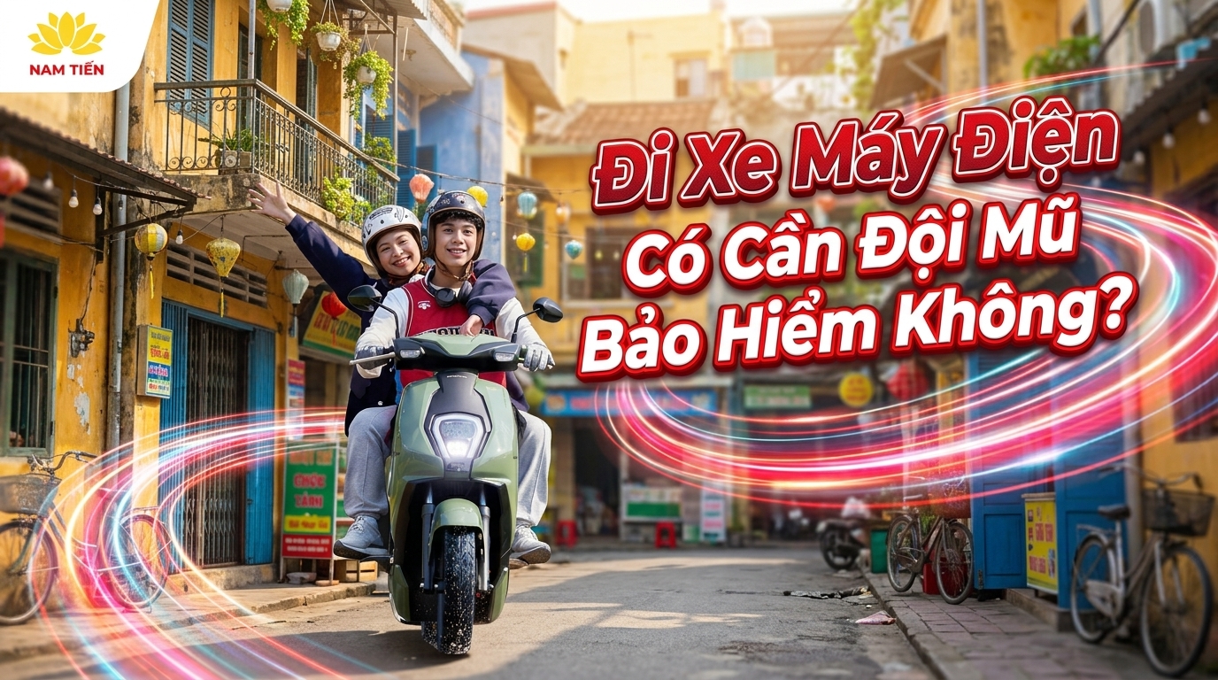 Đi Xe Máy Điện Có Cần Đội Mũ Bảo Hiểm Không?