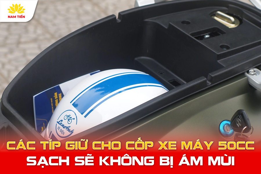 Các Típ Giữ Cho Cốp Xe Máy 50cc Sạch Sẽ Không Bị Ám Mùi