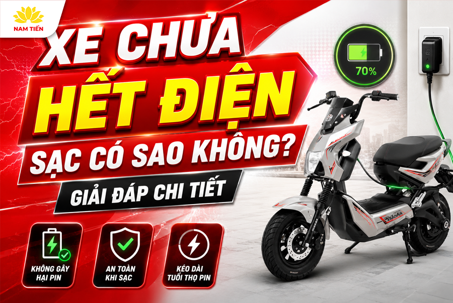 Xe Chưa Hết Điện Sạc Có Sao Không? Giải Đáp Chi Tiết