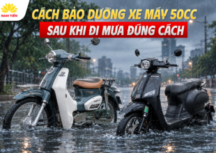 Cách Bảo Dưỡng Xe Máy 50cc Sau Khi Đi Mưa Đúng Cách