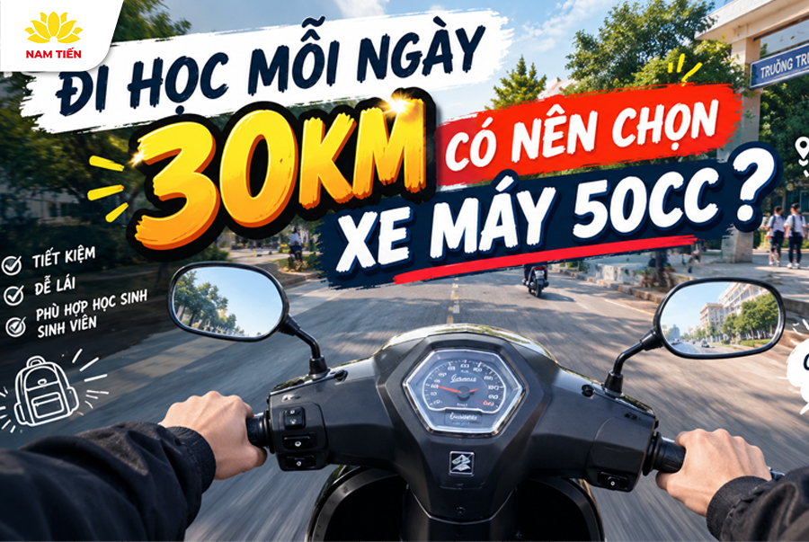 Đi Học Mỗi Ngày 30km Có Nên Chọn Xe Máy 50cc?