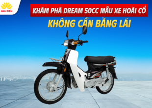 Khám Phá Dream 50cc Mẫu Xe Hoài Cổ, Không Cần Bằng Lái